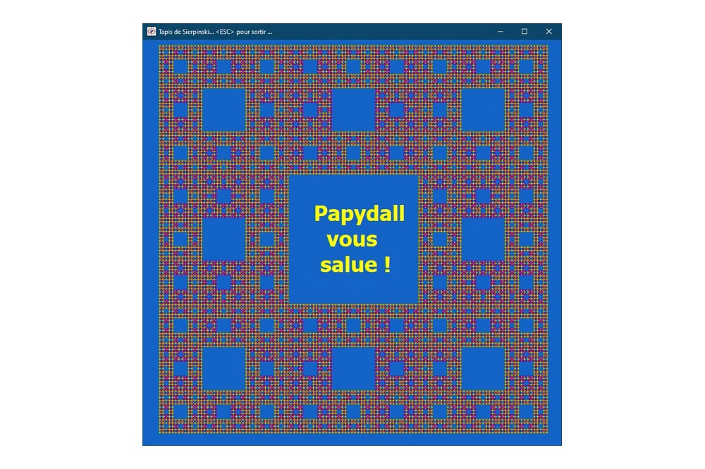 Aperçu Graphisme : Tapis de Sierpinski