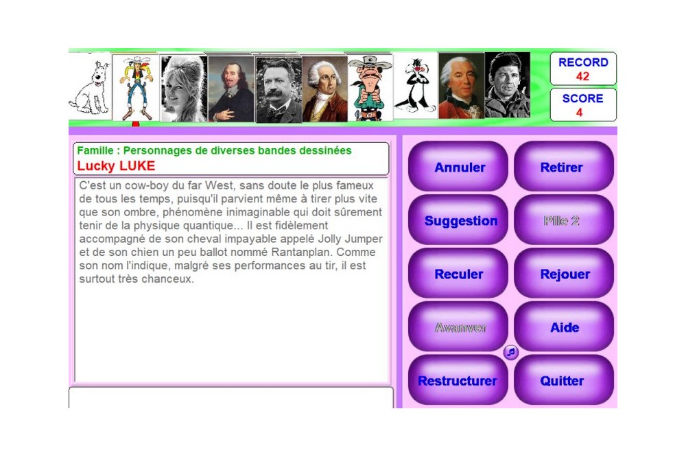 Aperçu Mah-Jong des 7 familles