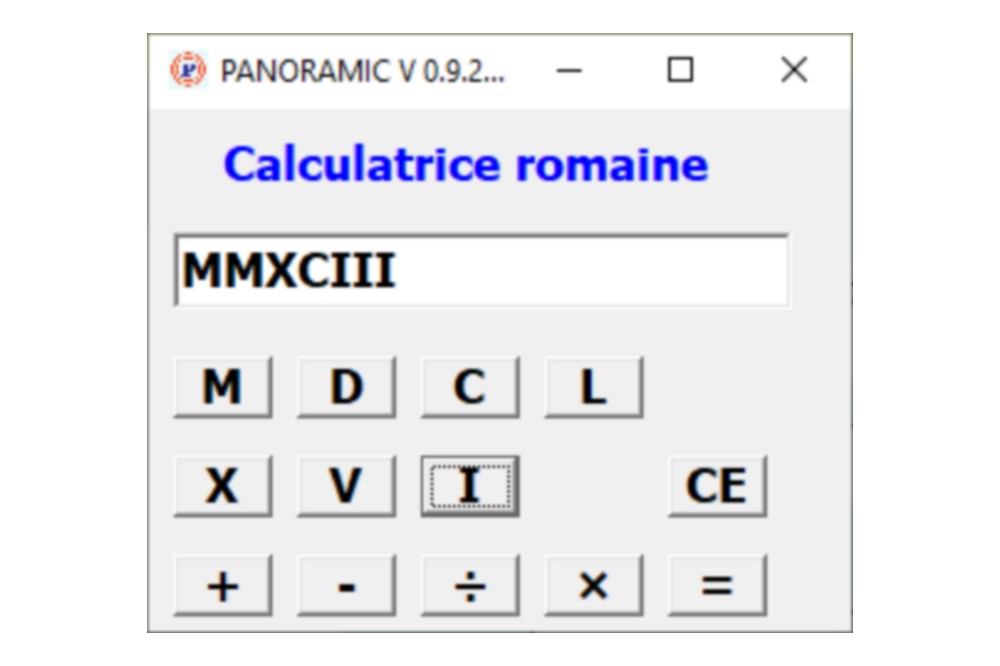 Aperçu Calculatrice romaine