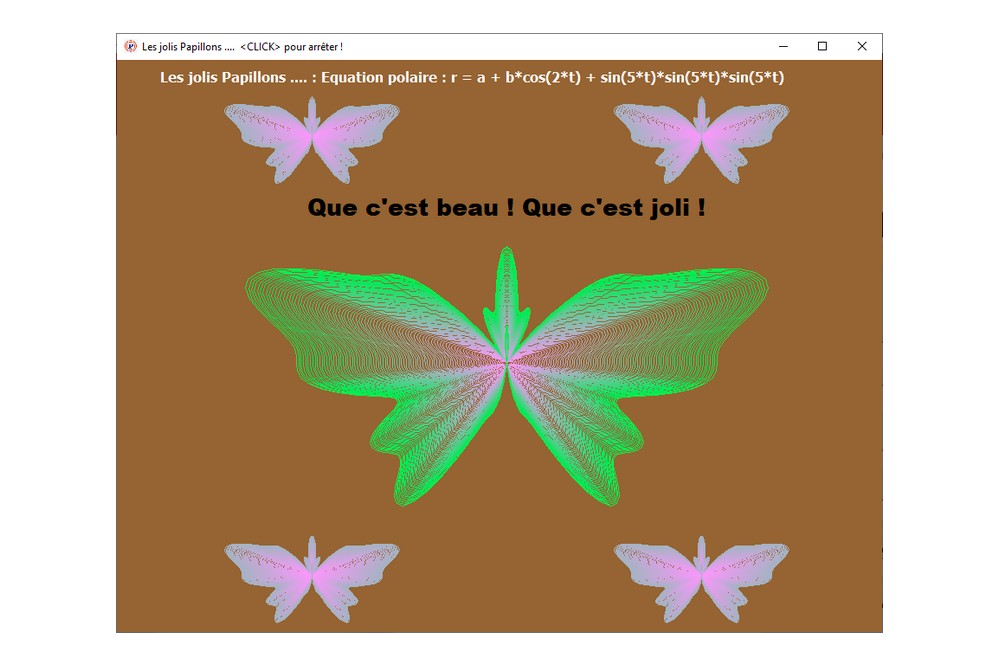 Aperçu Coubes en coordonnées polaires