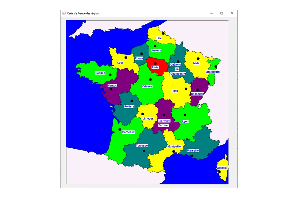 Aperçu Carte de France et des régions