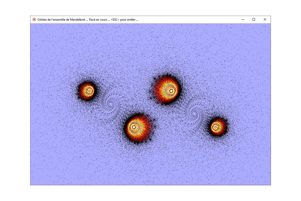 Aperçu Les orbites de l'ensemble de Mandelbrot