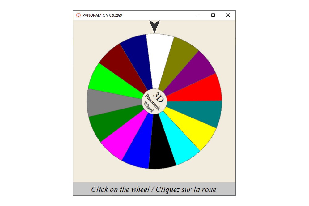 Aperçu Roue animée pour un jeu
