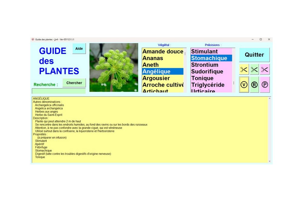 Aperçu Guide des plantes