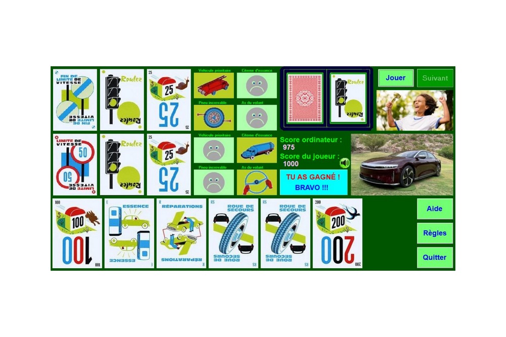 Aperçu Jeu : mini 1000 bornes