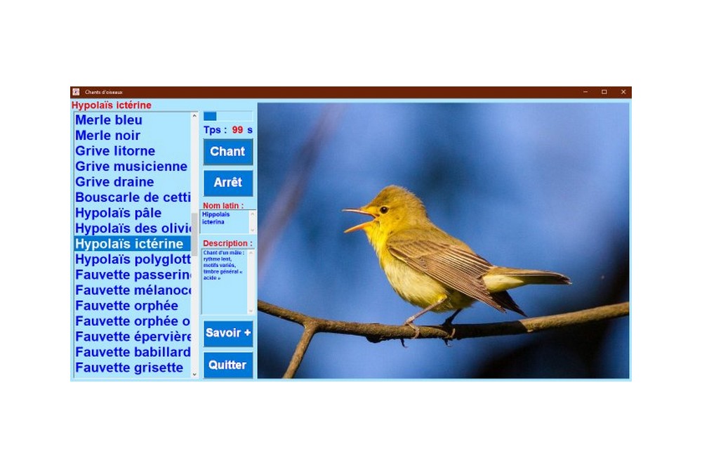 Aperçu Chants d'oiseaux