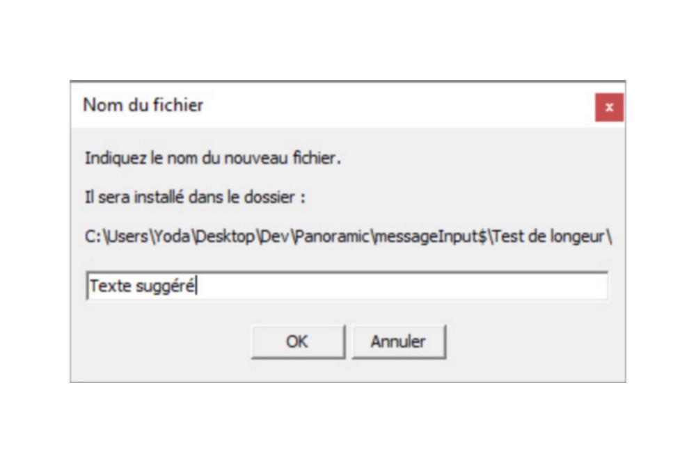 Aperçu Clone de la fonction MESSAGE_INPUT$