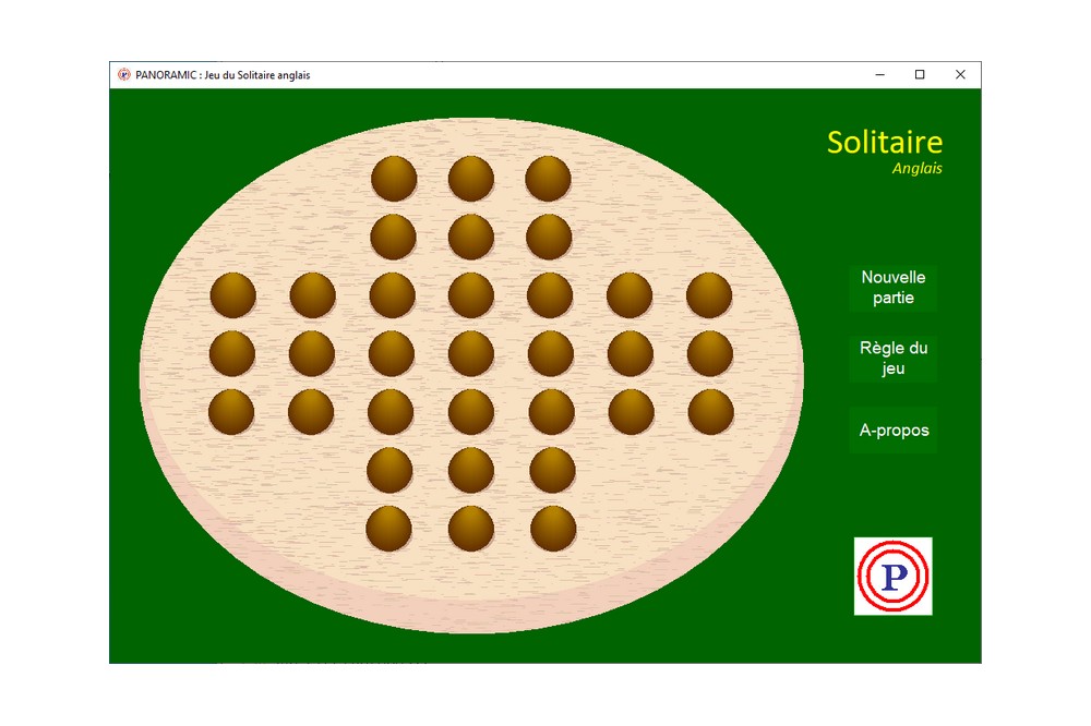 Aperçu Jeu du Solitaire anglais