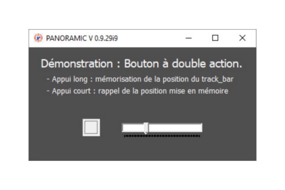 Aperçu Bouton poussoir à double action